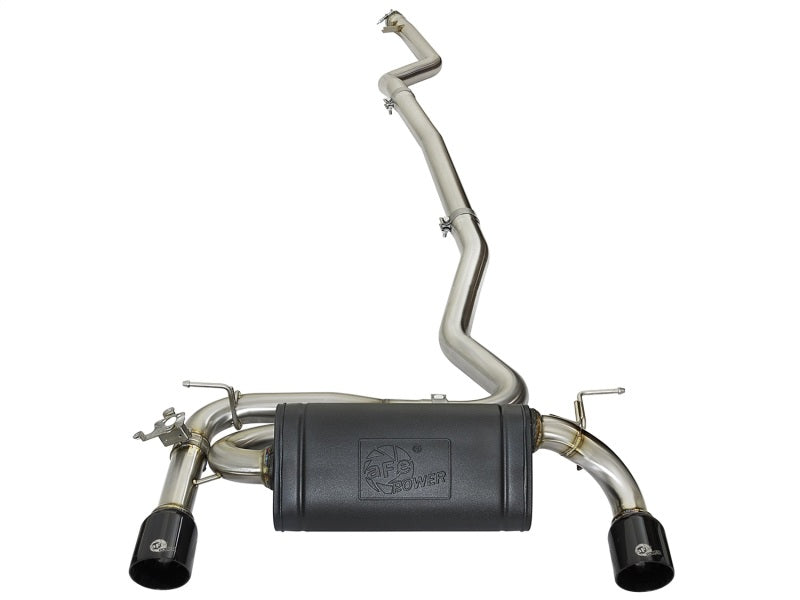 aFe MACHForce XP Exhausts Cat-Back SS 16-17 BMW 340i/iX 440i/iX (F3X) L6-3.0L (B58) w/Black Tips - 49-36334-B
