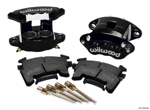 Wilwood D154 Front Caliper Kit - Black 1.62 / 1.62in Piston 1.04in Rotor - 140-12099-BK by Wilwood