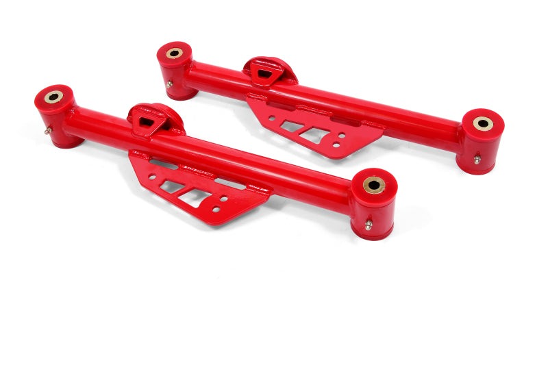 BMR 79-98 Fox Mustang Non-Adj. Lower Control Arms (Polyurethane) - Red - TCA014R
