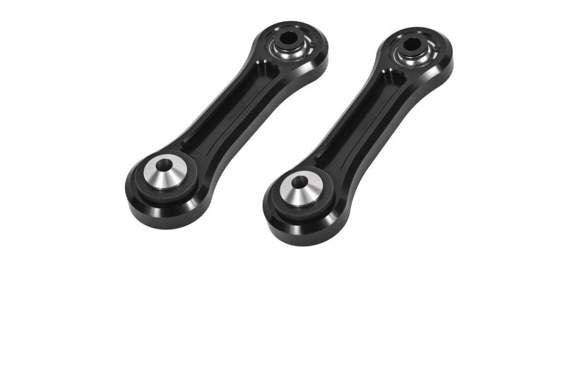 BMR 15-23 S550 Mustang Rear Lower Control Arms Vertical Link (Delrin/Bearing) - Black - TCA046