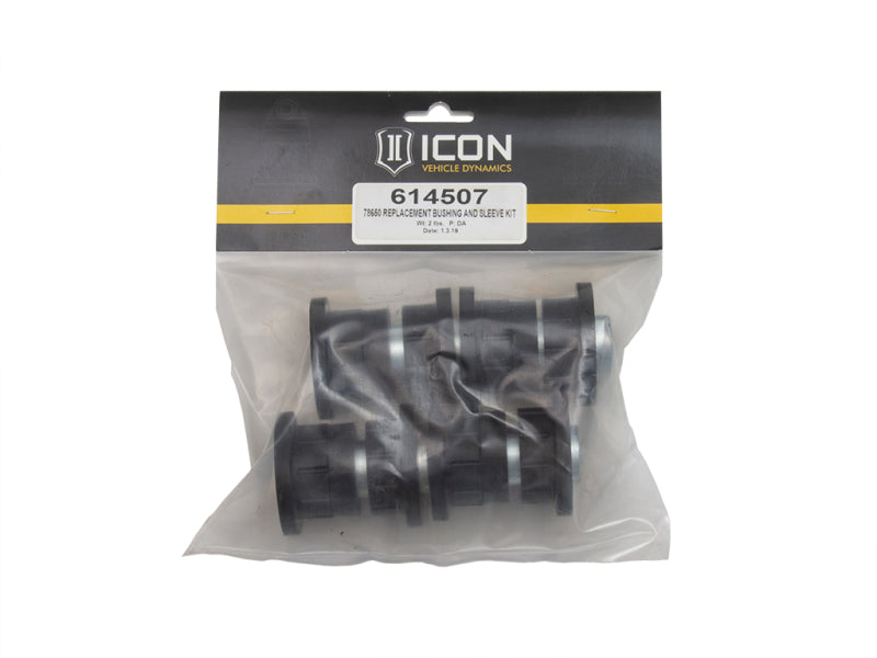 ICON 78650 Upper Control Arm Bushing &amp; Sleeve Kit - 614507