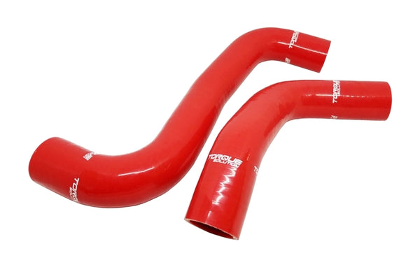 Torque Solution 08-14 Subaru WRX / 08-18 STI / 09-13 Forester XT Silicone Radiator Hose Kit - Red - TS-SU-420RD for 2008-2021