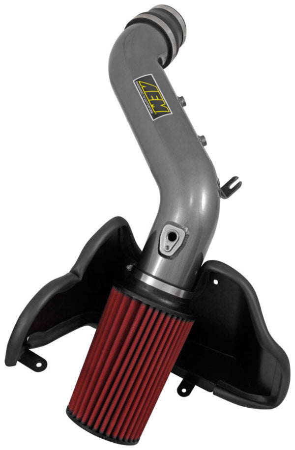 AEM 2015 Hyundai Genesis 3.8L-V6 F/I Silver Cold Air Intake - 21-796C for 2015-2016 Hyundai Genesis - front view