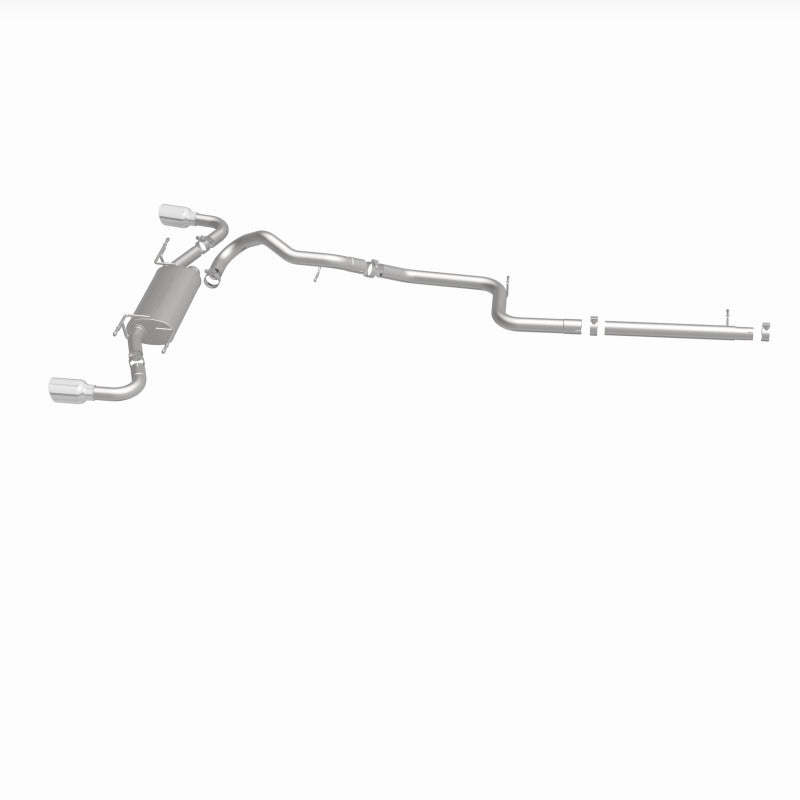 MagnaFlow 10-12 Mazda 3 L4 2.5L Hatchback Split Rear Exit Stainless Cat Back Performance Exhaust