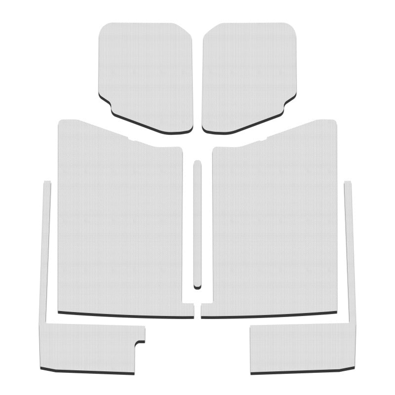 DEI 20-22 Jeep Gladiator JT 4-Door Boom Mat Complete Headliner Kit - 7 Piece - White - 50185
