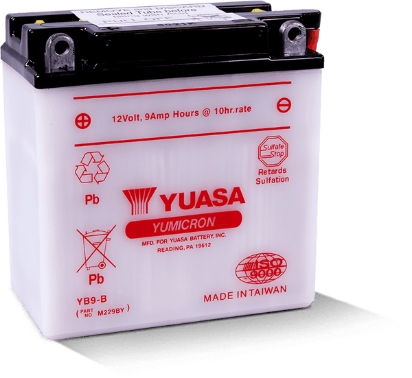 Yuasa YB9-B Yumicron 12 Volt Battery - YUAM229BY by Yuasa Battery