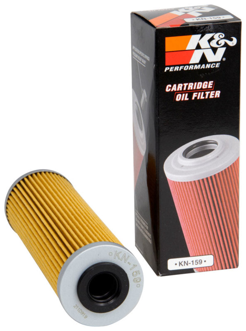 K&N Oil Filter 1.625in OD x 5.063in H - KN-159 for 2018-2022 Ducati Panigale V4 S - close-up