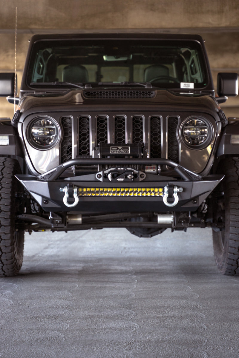 DV8 Offroad 07-23 Jeep Wrangler JK/JL &amp; Gladiator JT FS-1 Series Stubby Front Bumper - FBJL-11