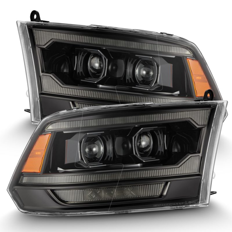 AlphaRex 09-18 RAM 1500 PRO-Series Proj Headlights Alpha-Black w/Sequential Signal &amp; Top/Middle DRL - 880563