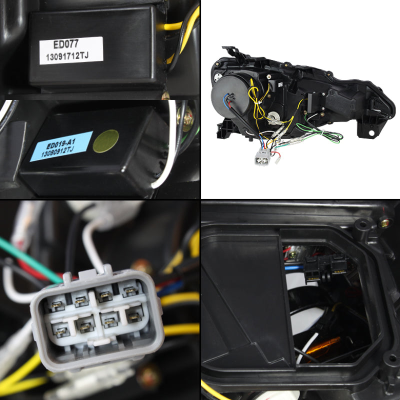 Spyder Subaru BRZ 12-14 Projector Headlights- DRL LED Black PRO-YD-SUBRZ12-BK