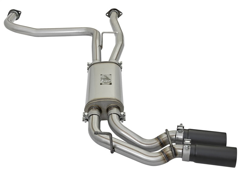 aFe POWER Rebel Series 2-1/2in 409 SS Cat Back Exhaust w/ Black Tips 16-17 Nissan Titan V8 5.6L - 49-46126-B