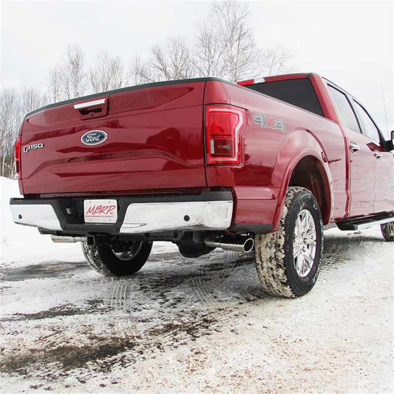 MBRP 2015 Ford F-150 5.0L 3in Cat Back Dual Split Side Exit T409 Exhaust System - S5257409