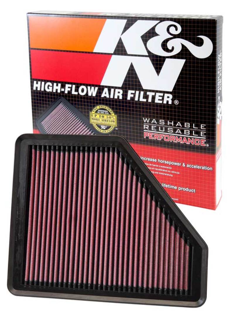 K&N Hyundai Genesis Coupe 2.0T/3.8 Drop In Air Filter - 33-2958