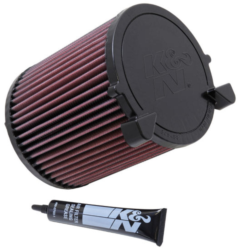 K&N 03 Audi A3 L4-1.6L Drop In Air Filter - E-2014 for 2011-2015 Volkswagen Jetta - front view