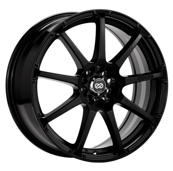 Enkei EDR9 17x7 5x100 38mm offset 72.6 Bore Diameter Matte Black Wheel - 441-770-0238BK by Enkei