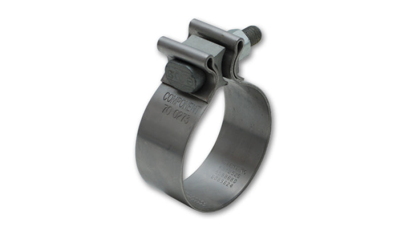 Vibrant SS Accuseal Exhaust Seal Clamp for 2.75in OD Tubing (1in wide band) - 1169