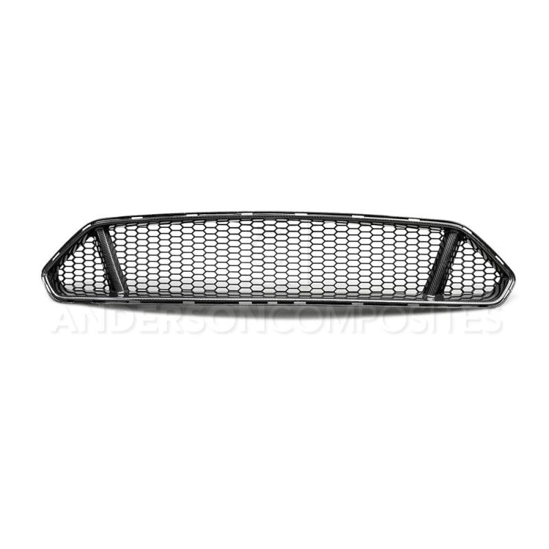 Anderson Composites 2018 Ford Mustang Type-GT Carbon Fiber Upper Grille - AC-FG18FDMU-GT