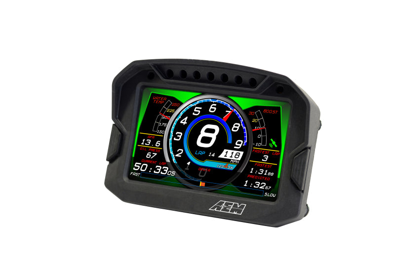 AEM CD-5LG Carbon Logging Digital Dash Display w/ Internal 10Hz GPS &amp; Antenna - 30-5603