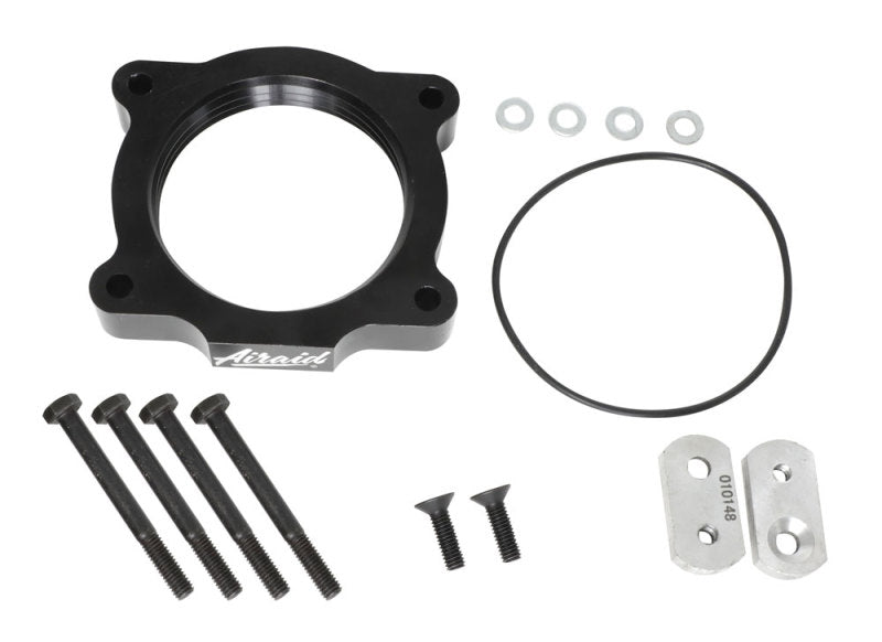 Airaid 04-09 Colorado/Canyon / 07-12 GM Fullsize Pickup 4.3L V6 PowerAid TB Spacer - 200-585-1 for 2007-2013 Chevrolet Silver