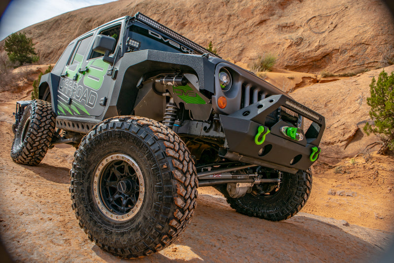 DV8 Offroad 07-18 Jeep Wrangler JK Front Aluminum Inner Fender - Black - INFEND-01FB