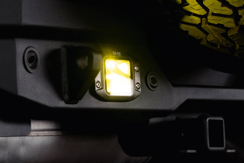 DV8 3-Inch Elite Series LED Amber Flush Mount Pod Light