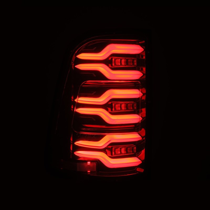 AlphaRex 19-21 Dodge Ram 1500 Luxx-Series LED Tail Lights Alpha-Black w/Activ Light/Seq Signal - 640030