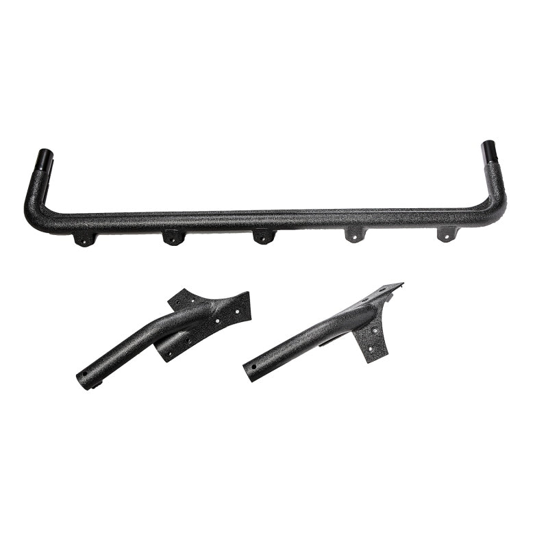 Rugged Ridge 07-18 Jeep Wrangler JK Textured Black Windshield Mount Light Bar - 11232.21 for 2007-2018 Jeep Wrangler - front 