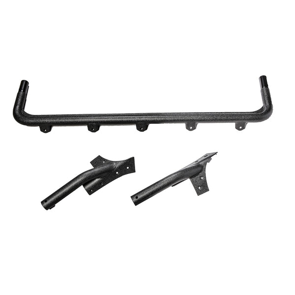 Rugged Ridge 07-18 Jeep Wrangler JK Textured Black Windshield Mount Light Bar - 11232.21 for 2007-2018 Jeep Wrangler - front 