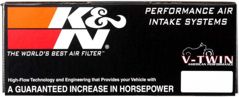K&amp;N Oval Red 9in Intake System for Harley Davidson - RK-3910-1
