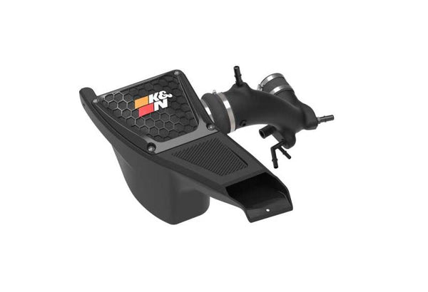K&N 2021+ Ford Bronco VL4-2.3L F/I Aircharger Performance Intake - 63-2620 for 2021-2026 Ford Bronco - front view