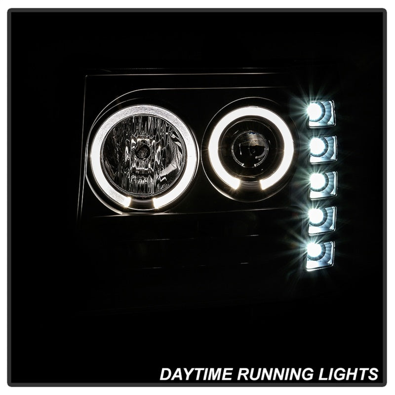 Spyder GMC Sierra 1500/GMC Sierra Denali 08-13 Projector LED Halo- LED All Blk PRO-YD-GS07-HL-BKV2 - 5086020