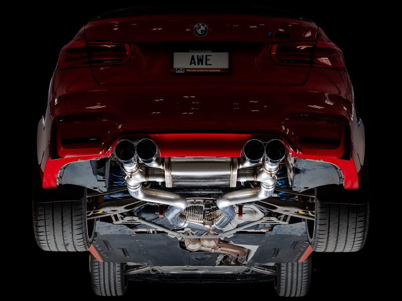 AWE Tuning BMW F8X M3/M4 SwitchPath Catback Exhaust - Diamond Black Tips