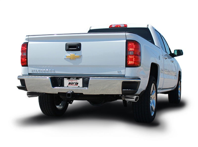 Borla 14 Silv/Sierra C/B Exh Touring 1500 5.3L V8 AT/MT 2&amp;4WD Ext Cab (78.7) Crew Cab(69.3) 143.5 WB - 140544