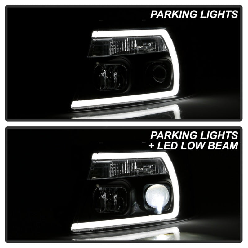Spyder Ford F-150 04-08 High-Power LED Headlights - Black PRO-YD-FF15004PL-BK - 5088161