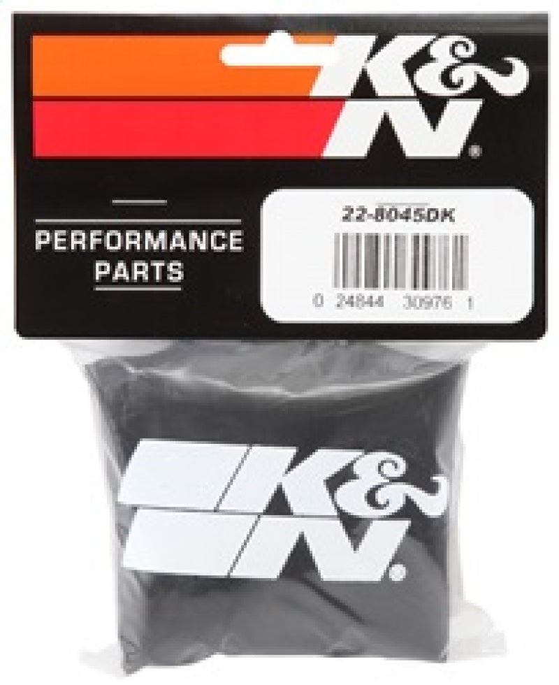 K&N 6in ID x 6inH Closed Top Black DryCharger Air Filter Wrap - 22-8045DK