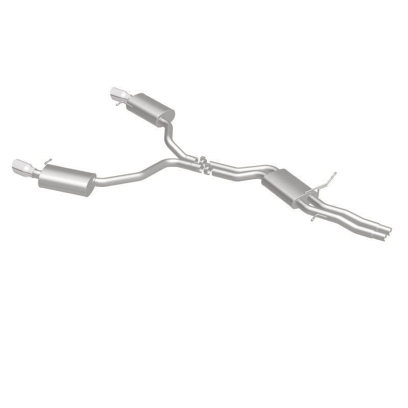 MagnaFlow Sys C/B 12-15 Audi A6 / A7 3.0L V6 SS 2.5in Dual Split Rear Ext 4in Tips - 19159