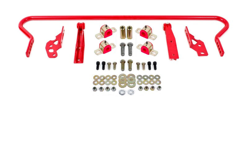 BMR 11-14 S197 Mustang Rear Hollow 25mm Adj. Sway Bar Kit w/ Bushings - Red - SB042R