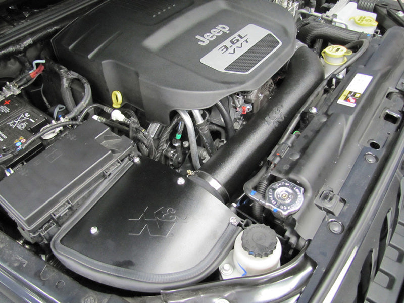 K&amp;N 12-13 Jeep Wrangler 3.6L-V6 Aircharger Perf Intake Kit - 63-1566