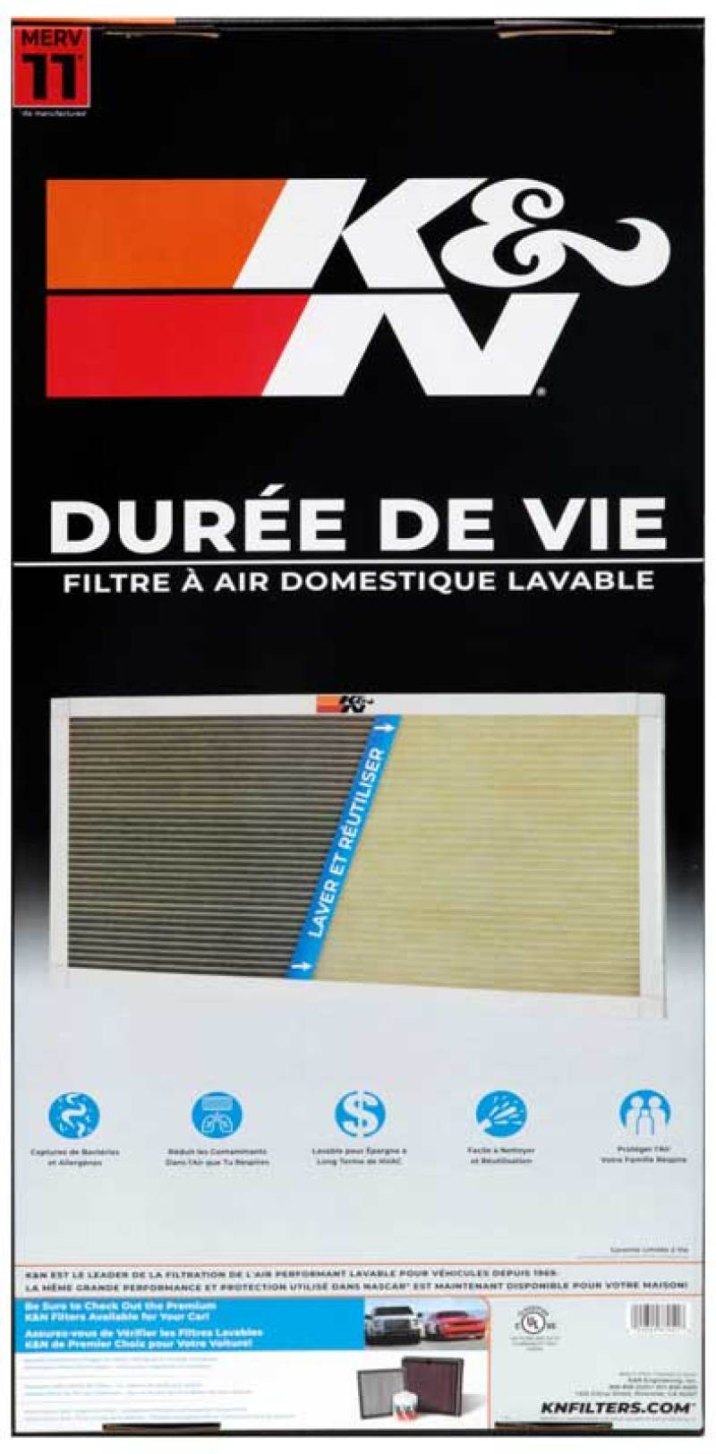 K&N HVAC Filter - 14 x 30 x 1 - HVC-11430