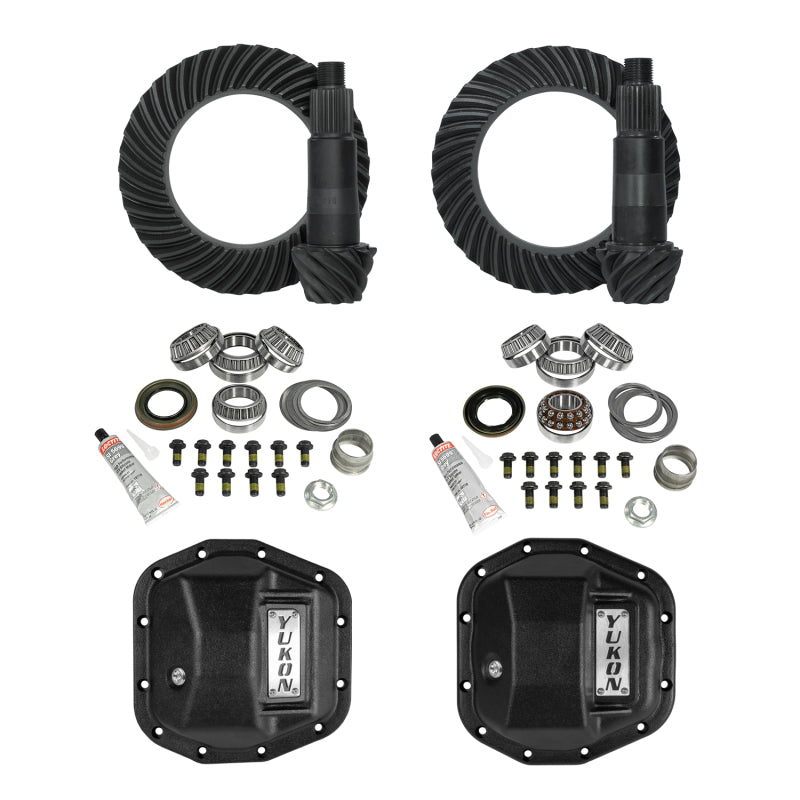 Yukon Gear &amp; Install Kit Package for Jeep Rubicon JL/JT w/D44 Front &amp; Rear in a 4.88 Ratio Stage 2