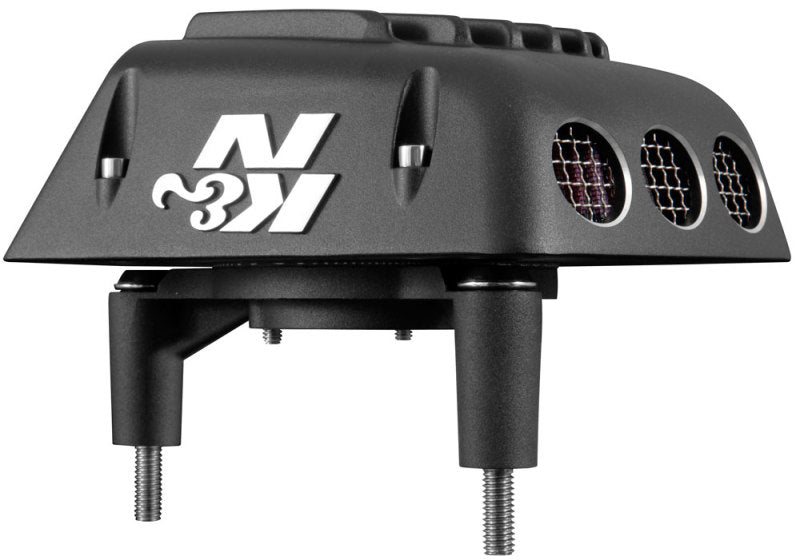 K&N Street Metal Intake System for 01-16 Harley Davidson Softail/Dyna - Shaker Black - RK-3950