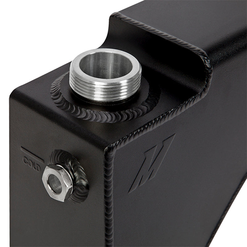 Mishimoto 99-03 Ford 7.3L Powerstroke Aluminum Degas Tank - Micro-Wrinkle Black - MMRT-F2D-99EMWBK