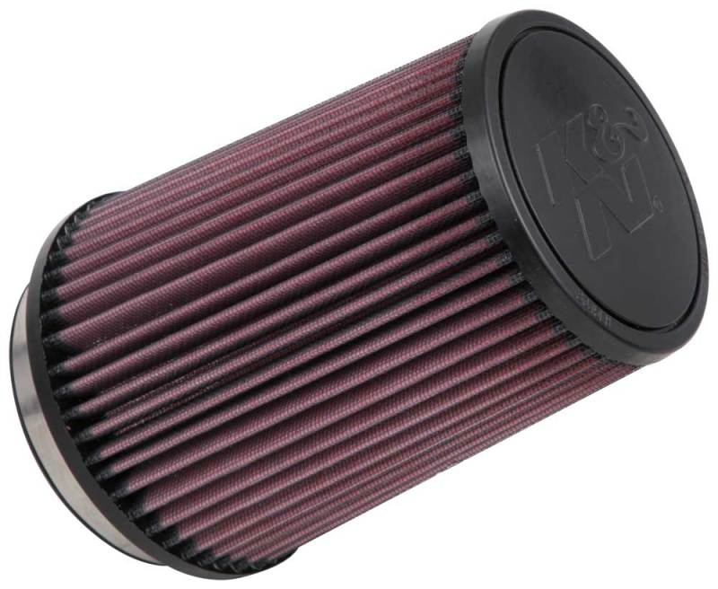 K&amp;N Filter Universal Rubber Filter 4 inch Flange 5 3/8 inch Base 4 3/8 inch Top 7 inch Height - RU-2590