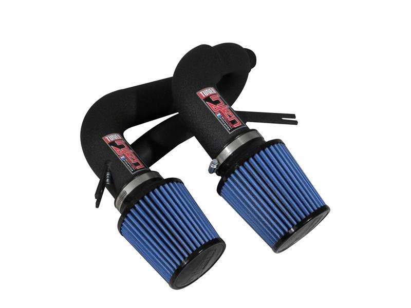Injen 08-09 535i E60 3.0L L6 Twin intake & AMSOIL Filters Wrinkle Black Short Ram Intake - SP1130WB