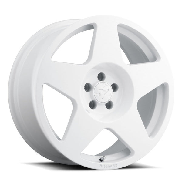fifteen52 Tarmac 18x8.5 5x108 42mm ET 63.4mm Center Bore Rally White Wheel - TARRW-88558+42 for 2013-2018 Ford Focus ST - fro