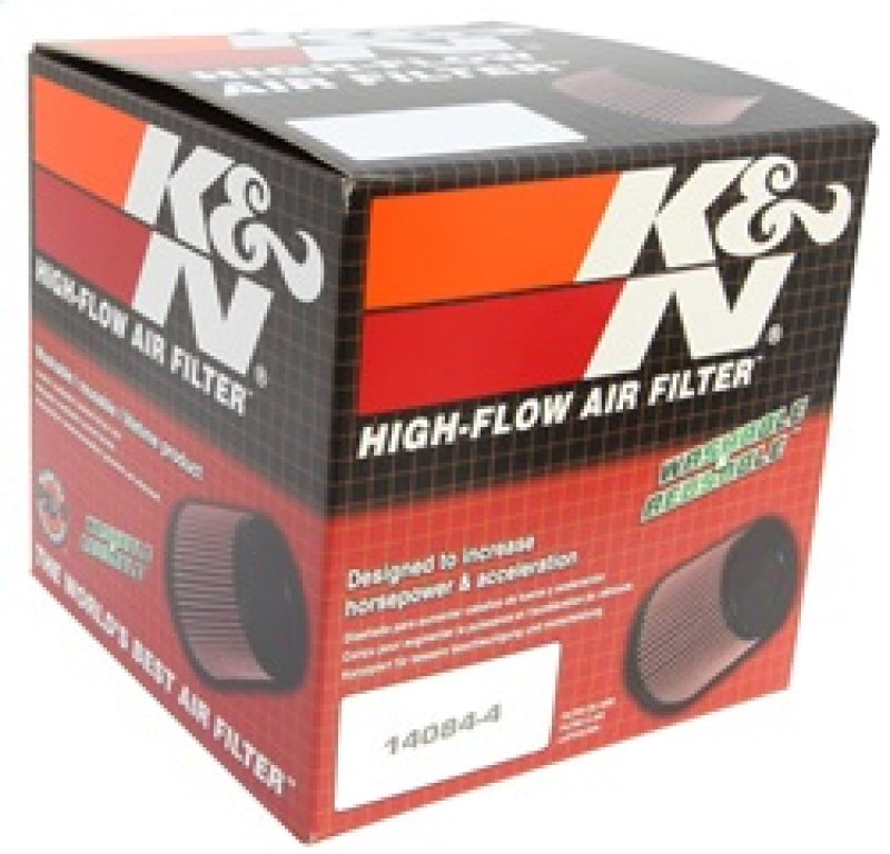 K&N Universal Oval Clamp-On Air Filter 2-3/4in Flange 6-1/4in Length 4in Width 5in Height - RU-1500