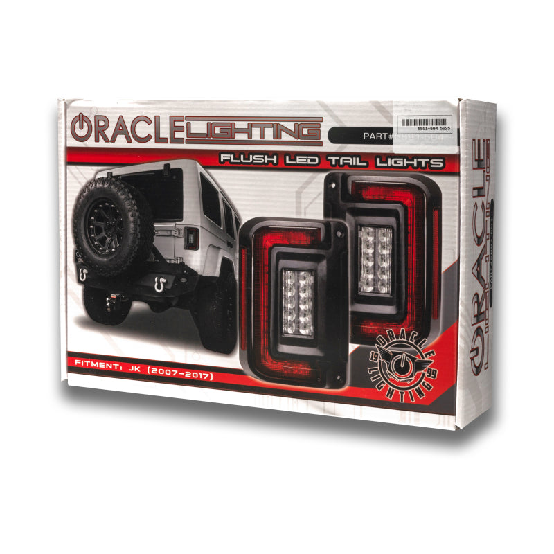 Oracle Lighting Jeep Wrangler JK Flush Mount LED Tail Lights - 5891-504
