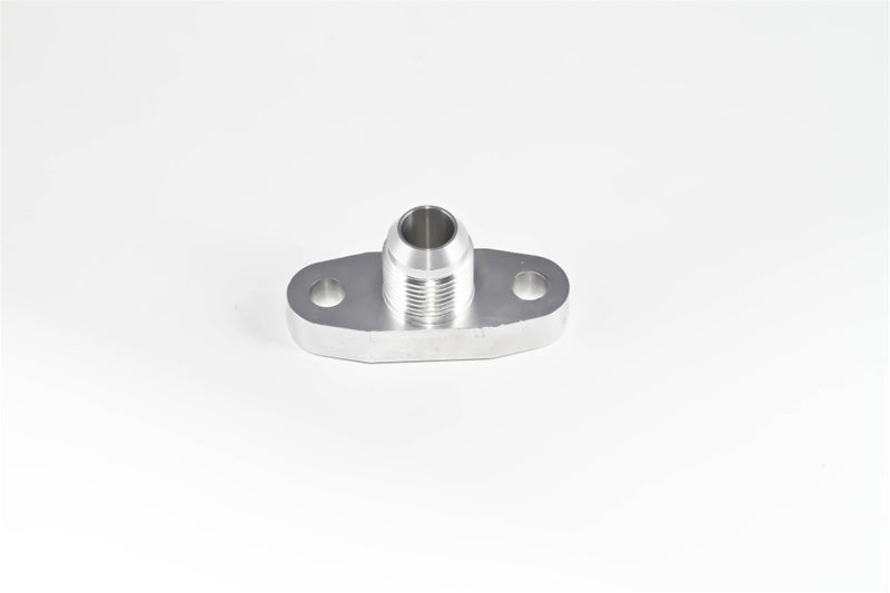 Torque Solution Billet Oil Drain Flange w/ Integrated -10 Flare: Universal T3/T4 &amp; PTE Turbos  - TS-UNI-009