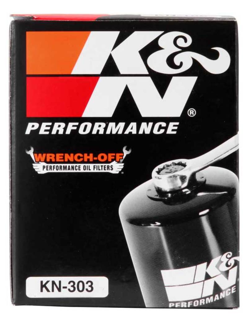 K&N Honda / Kawasaki / Yamaha / Polaris / Victory 2.688in OD x 3.344in H Oil Filter - KN-303