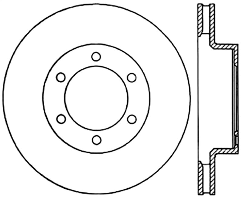 StopTech Power Slot 05-09 Toyota Tacoma/03-09 4 Runner Slotted Right Front Cryo Rotor - 126.44129CSR